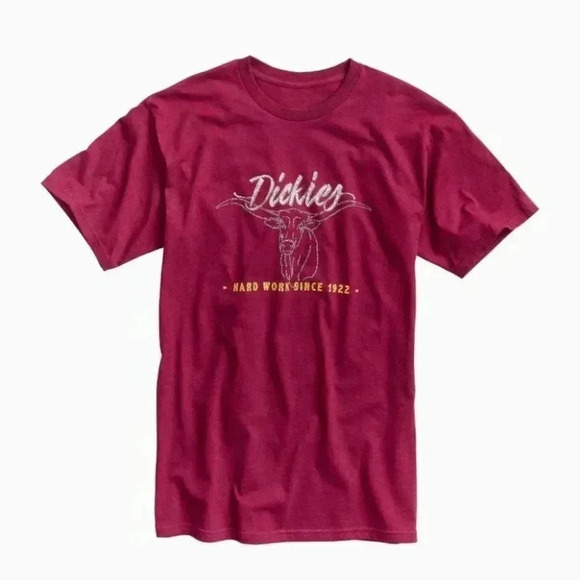 Dickies Steer Graphic T-Shirt - Burgundy - Picture 1 of 2